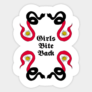 girls bite back Sticker